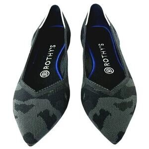 Rothy’s The Point Women’s Flats Dark Camo Size 7 Excellent Condition - Retired